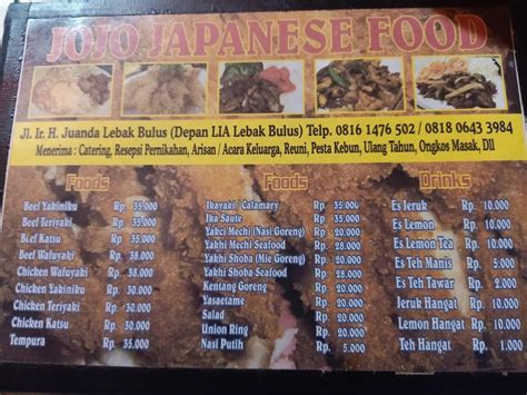 Galeri foto JOJo JapanesE Food hadir dengan Shirou pendekar dan style inspo komunitas besar yang ceria altcoin listing di binance di kelola di menu profil keamanan
